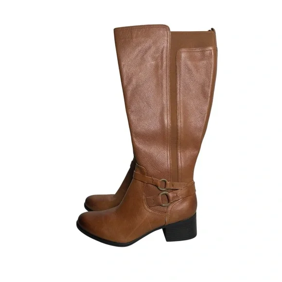 Naturalizer Women's Kiana Banana Bread Wide Calf Knee High Riding Boot 11W WC - Picture 4 of 7